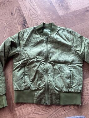 lululemon athletica Olive Green Bomber Jacket - reversible